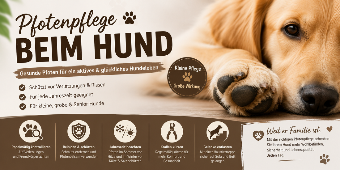 Pfotenpflege beim Hund – 7 wichtige Tipps für gesunde Hundepfoten