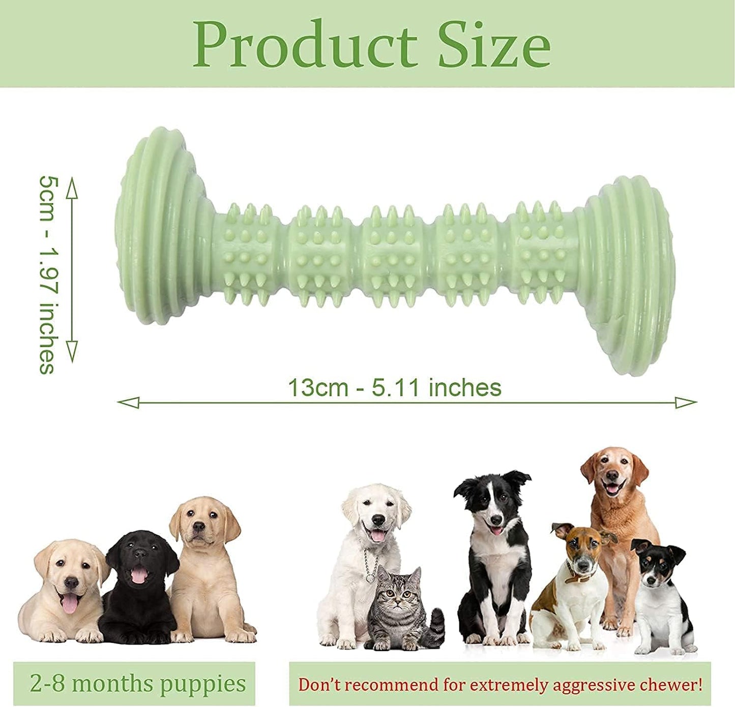Dog Toy Chew Toy for Small and Medium Dogs - Dog Toothbrush Dental Care Teeth Cleaning - Puppy Teething Chewing Toy Pack of 3