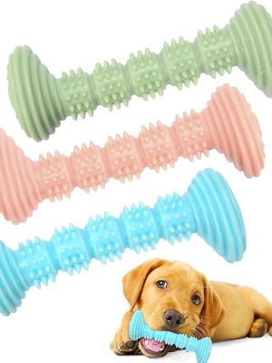 Dog Toy Chew Toy for Small and Medium Dogs - Dog Toothbrush Dental Care Teeth Cleaning - Puppy Teething Chewing Toy Pack of 3
