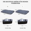 71rg+W69gyL._AC_SL1500_ Dog Blanket for Travel, 75 x 50 cm, Washable, Orthopaedic, Waterproof, High-Quality Design, Outdoor Dog Mat, Car (Blue, M)